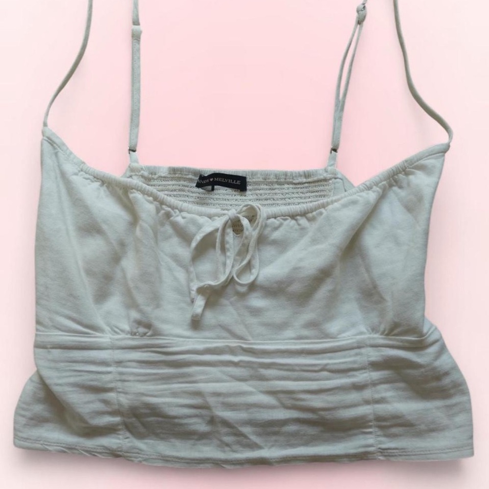 Limited Edition Brandy Melville White Cropped Tank